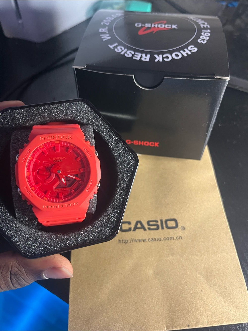 Casio G-Shock Men's Watch in Bright Red